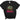 Black Gildan T-Shirt with printed mud tracks and lettering in green and pink that says Mud and Mascara