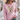Faux Yarn Reindeer Pink Sweatshirt